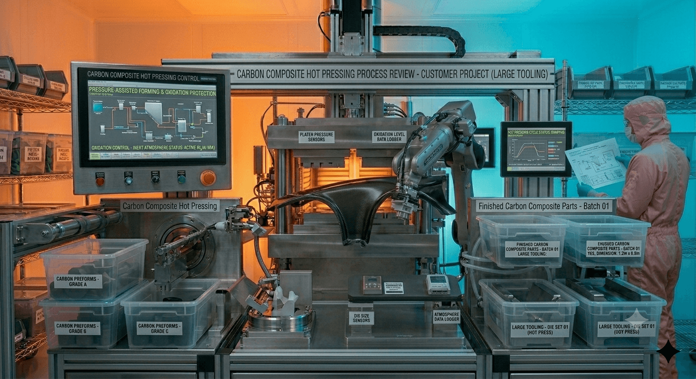 Carbon Composite Hot Pressing Process Review